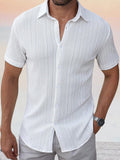 Comfort Jacquard Textured Casual Shirt