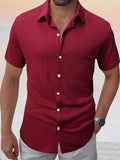 Comfort Jacquard Textured Casual Shirt
