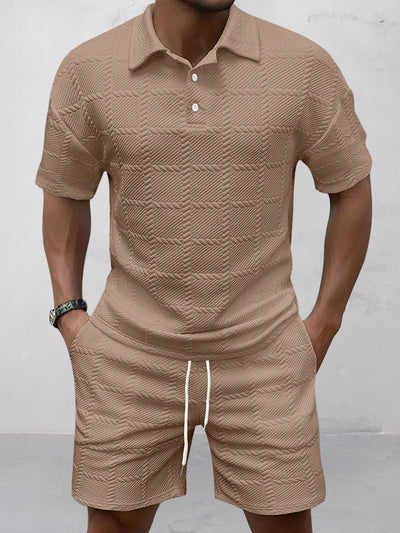 Smart Casual Jacquard Textured Set