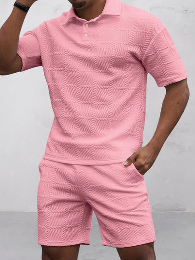 Smart Casual Jacquard Textured Set