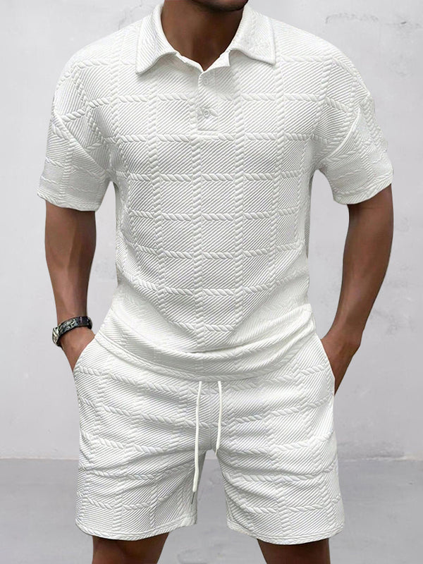 Smart Casual Jacquard Textured Set