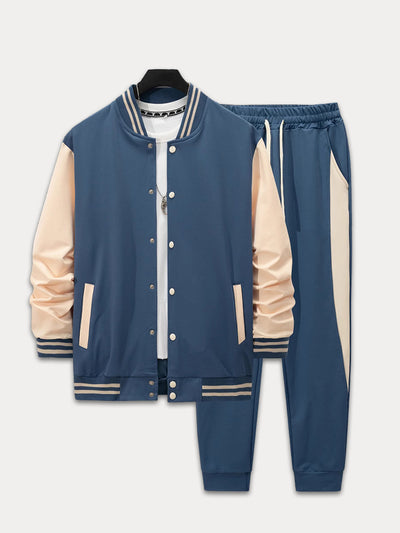 Versatile Sporty Jacket Pants Set