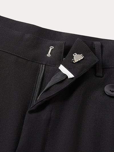 Modern Asymmetric Patchwork Suit Pants