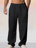 Casual 100% Cotton Drawstring Waist Pants