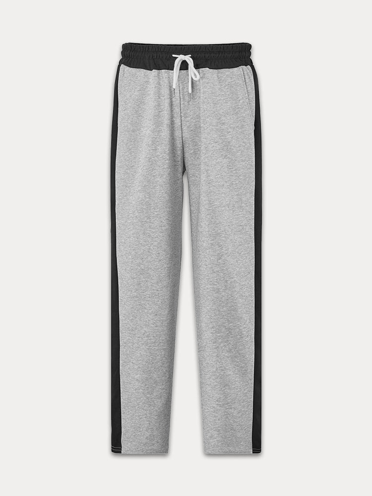 Casual Contrast Color Drawstring Jogger Pants