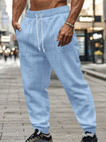 Casual Loose Fit Jacquard Jogging Pants