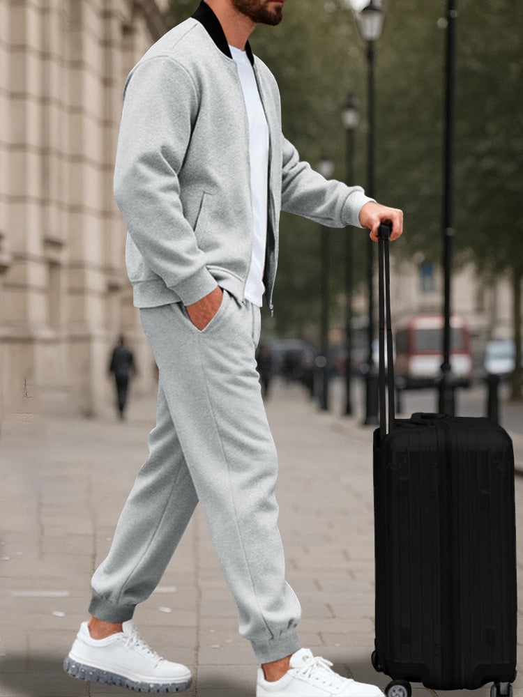 Athleisure Urban Jacket and Jogger Pants Set