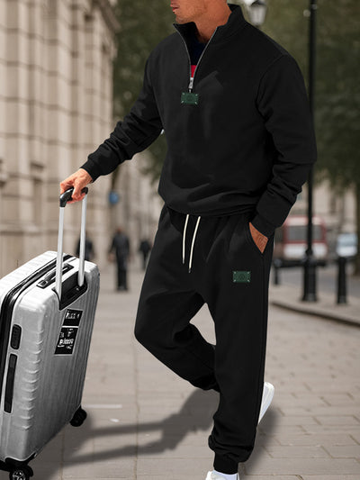 Athletic Comfort Fleece Sweatsuit Set