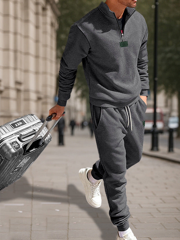 Athletic Comfort Fleece Sweatsuit Set