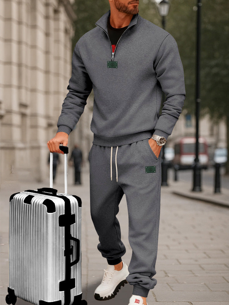 Athletic Comfort Fleece Sweatsuit Set