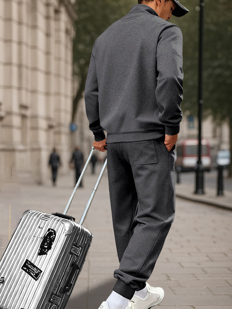 Athletic Comfort Fleece Sweatsuit Set