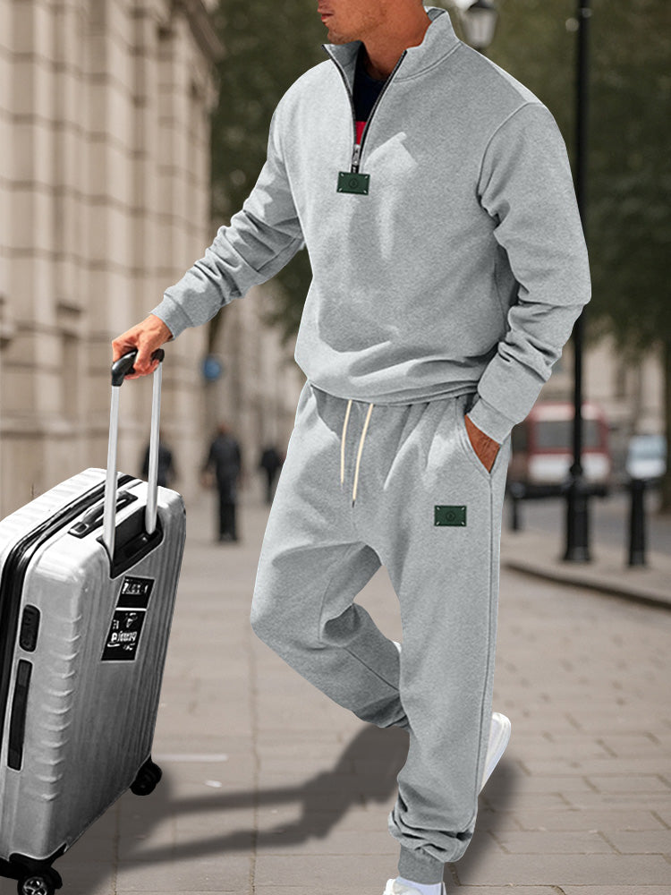 Athletic Comfort Fleece Sweatsuit Set