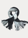 Versatile Two-Tone Warm Scarf