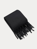 Ultra-Soft Mohair Tassel Scarf