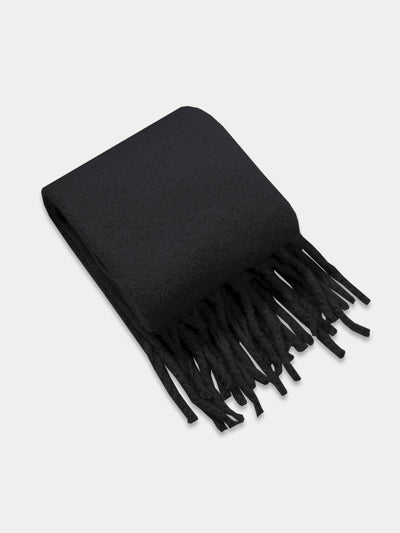 Ultra-Soft Mohair Tassel Scarf