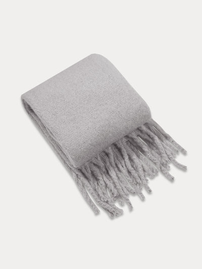 Ultra-Soft Mohair Tassel Scarf