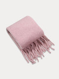 Ultra-Soft Mohair Tassel Scarf