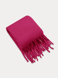 Ultra-Soft Mohair Tassel Scarf