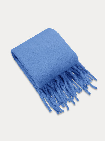 Ultra-Soft Mohair Tassel Scarf