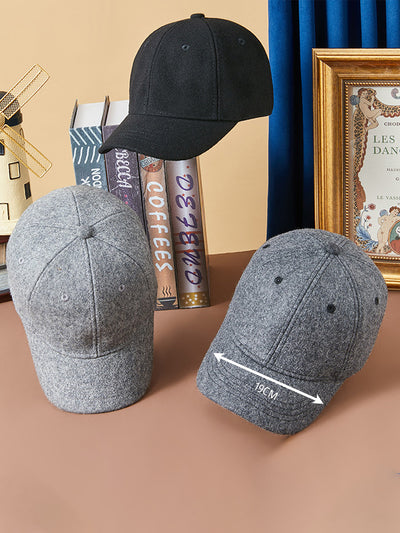 Athleisure Wool Blend Short Brim Baseball Cap