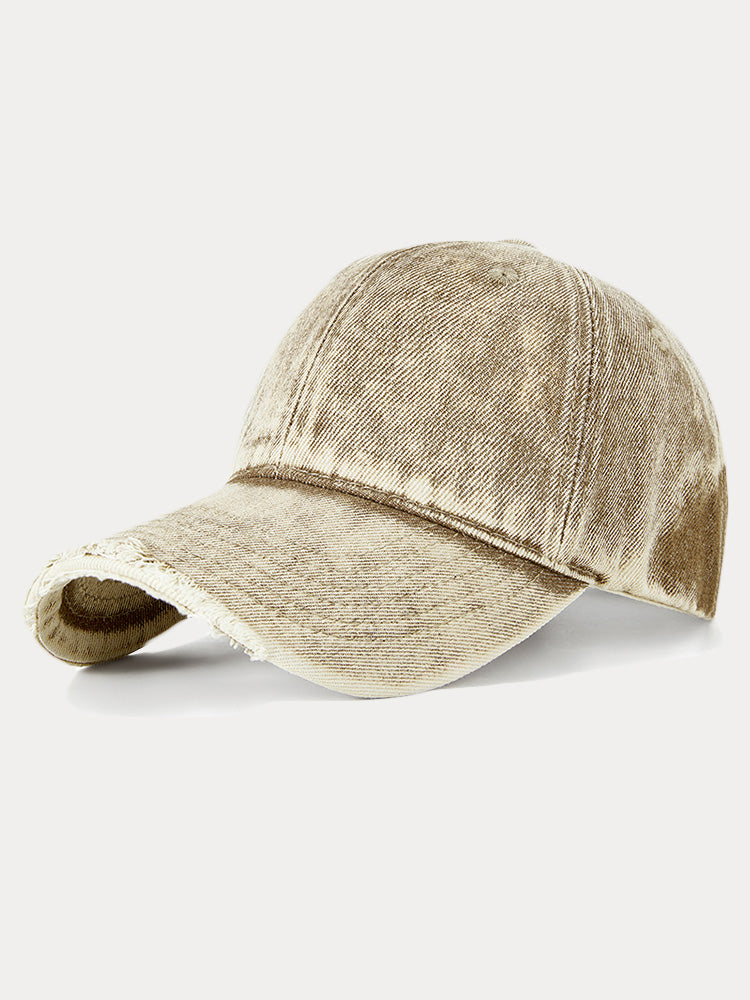 Vintage Distressed Denim Baseball Cap