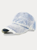 Vintage Distressed Denim Baseball Cap