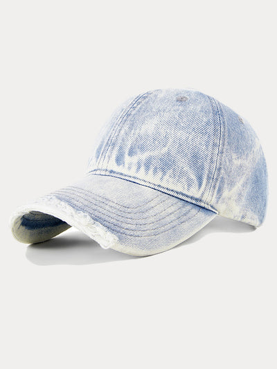 Vintage Distressed Denim Baseball Cap
