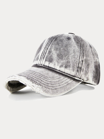 Vintage Distressed Denim Baseball Cap