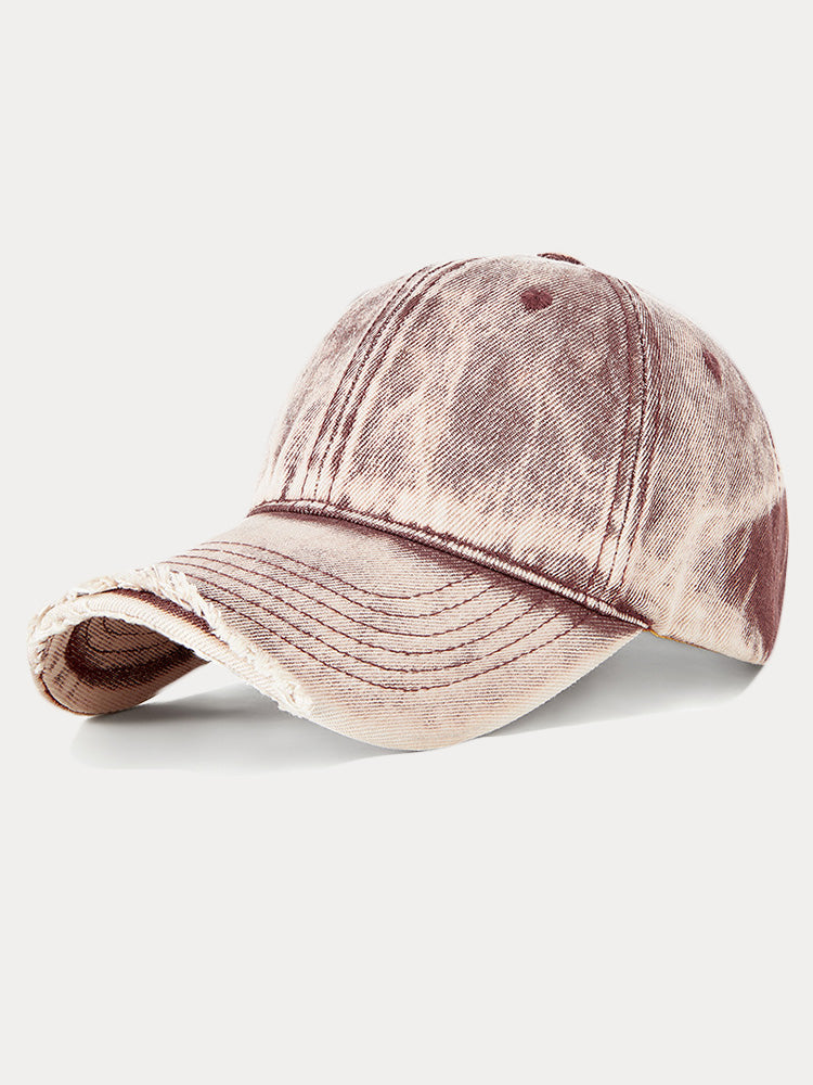 Vintage Distressed Denim Baseball Cap