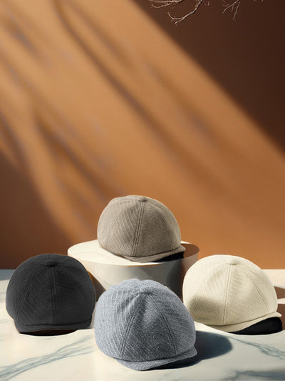 Classic Cotton Warm Newsboy Cap
