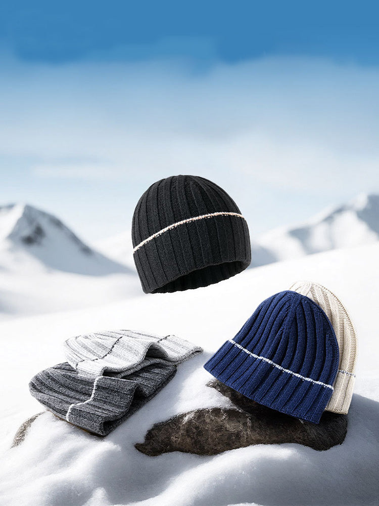 Versatile Wool Blend Knit Beanie