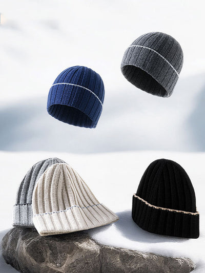 Versatile Wool Blend Knit Beanie