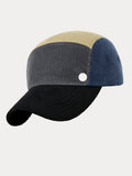 Stylish Contrast Color Corduroy Cap