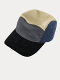 Stylish Contrast Color Corduroy Cap