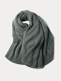 Versatile Thermal Solid Color Knit Scarf