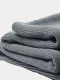 Versatile Thermal Solid Color Knit Scarf
