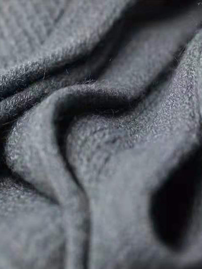 Versatile Thermal Solid Color Knit Scarf