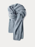 Versatile Thermal Solid Color Knit Scarf