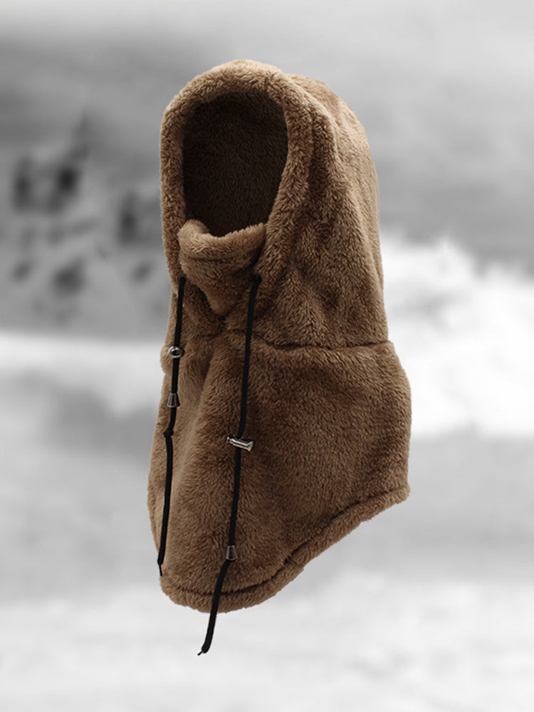 Thermal Fleece Hooded Ski Mask Face Cover Scarf