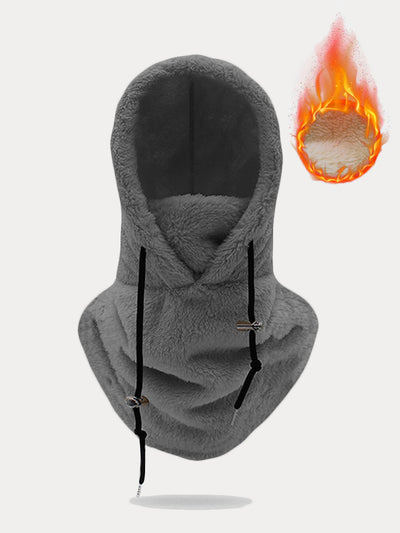 Thermal Fleece Hooded Ski Mask Face Cover Scarf