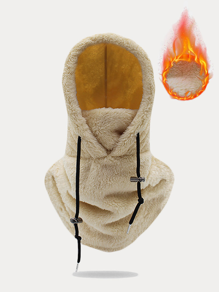 Thermal Fleece Hooded Ski Mask Face Cover Scarf