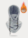 Thermal Fleece Hooded Ski Mask Face Cover Scarf