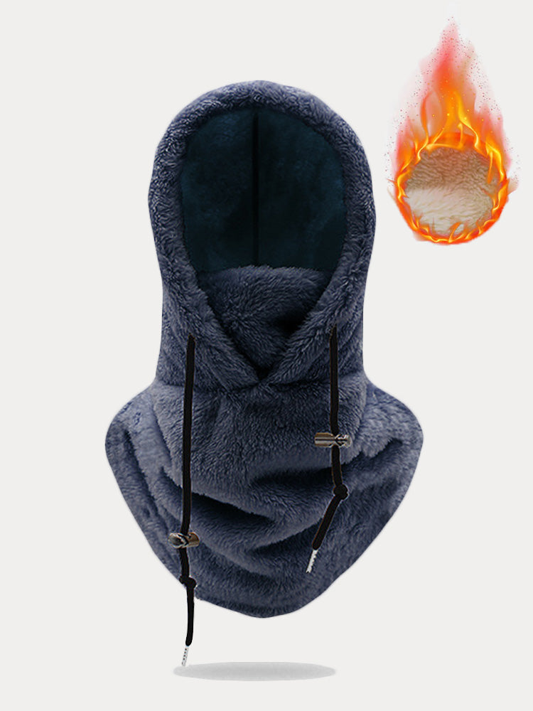 Thermal Fleece Hooded Ski Mask Face Cover Scarf
