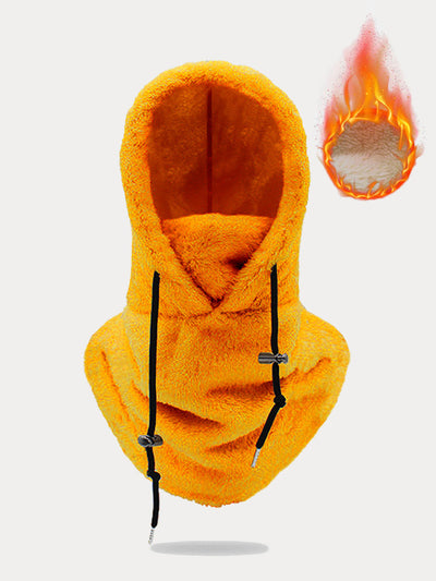 Thermal Fleece Hooded Ski Mask Face Cover Scarf