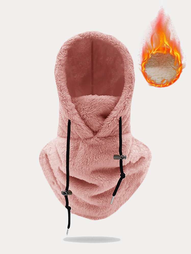 Thermal Fleece Hooded Ski Mask Face Cover Scarf