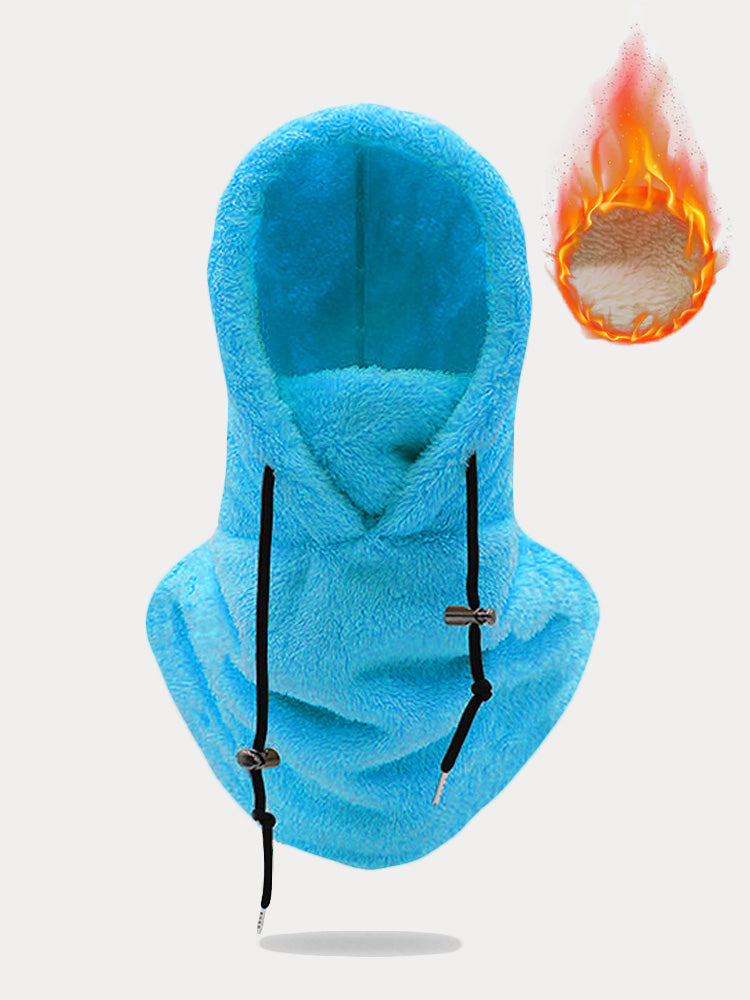 Thermal Fleece Hooded Ski Mask Face Cover Scarf