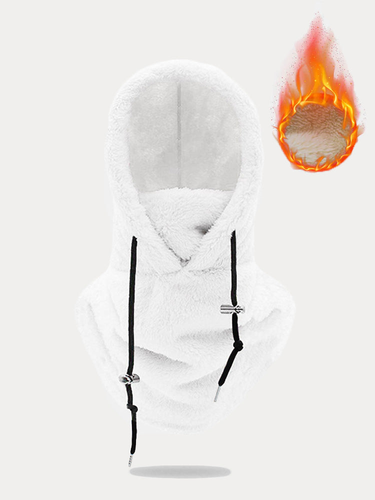 Thermal Fleece Hooded Ski Mask Face Cover Scarf