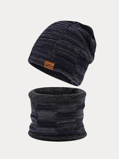 Thermal Fleece Neck Warmer Beanie Hat Set