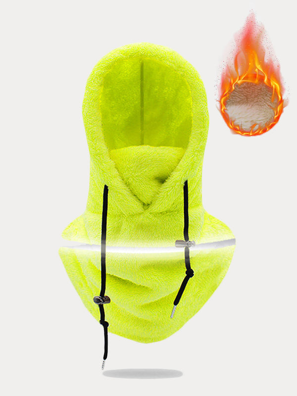 Windproof Fleece Hooded Ski Mask Face Cover Scarf