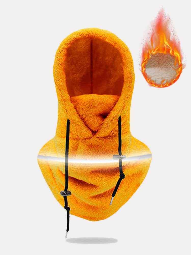 Windproof Fleece Hooded Ski Mask Face Cover Scarf